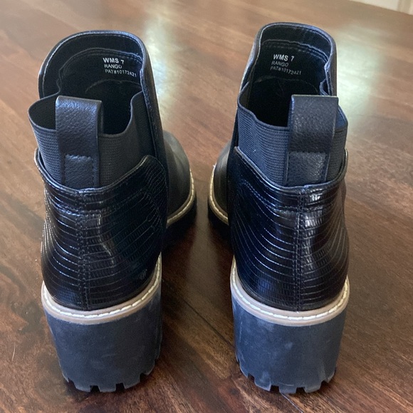 Sz 7 DV by Dolce Vita Black Leather Pull On “Rango” Boots - Picture 8 of 10